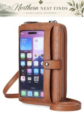 Small Crossbody Bag Wallet Wristlet Purse with Card Slots